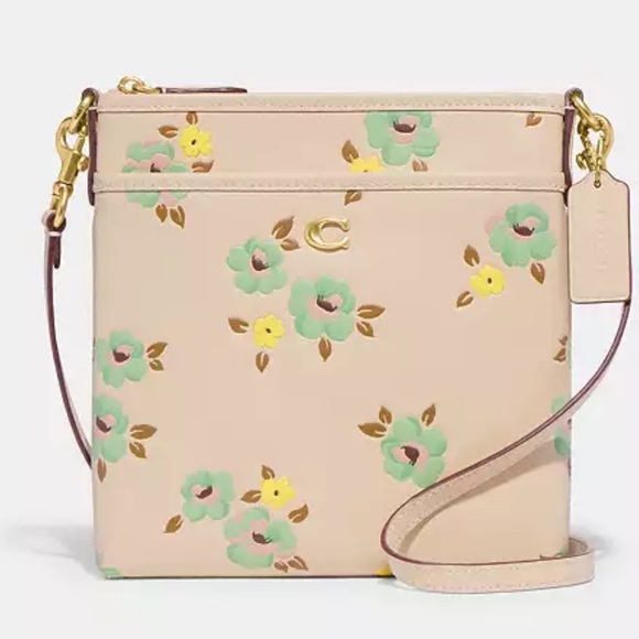 Coach Floral Crossbody Handbag NWT - Picture 2 of 6